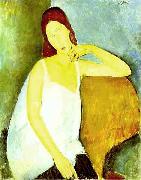 Amedeo Modigliani Portrait of Jeanne Hebuterne oil painting reproduction